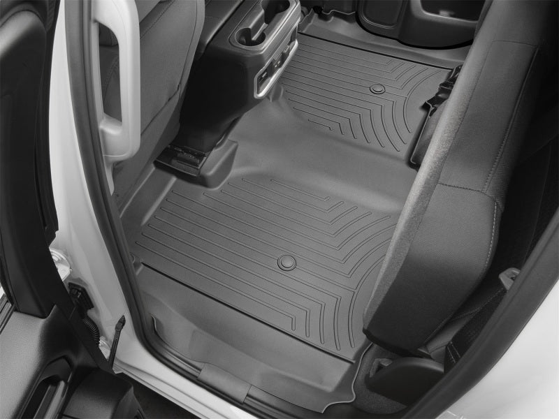 WeatherTech 19-23 Chevy Silverado 1500 Double Cab w/ 1st Row Bucket Seats Rear FloorLiner - Black