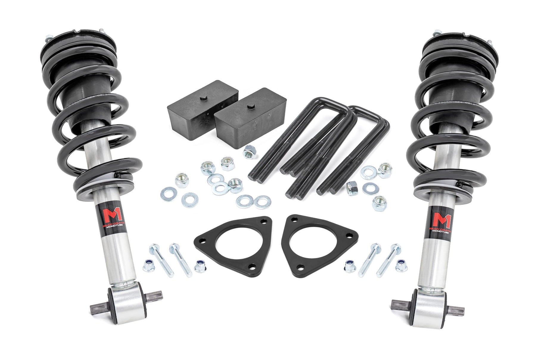 2.5 Inch Lift Kit Alu/Cast Steel M1 Strut Silverado/Sierra 1500 (07-18) Rough Country