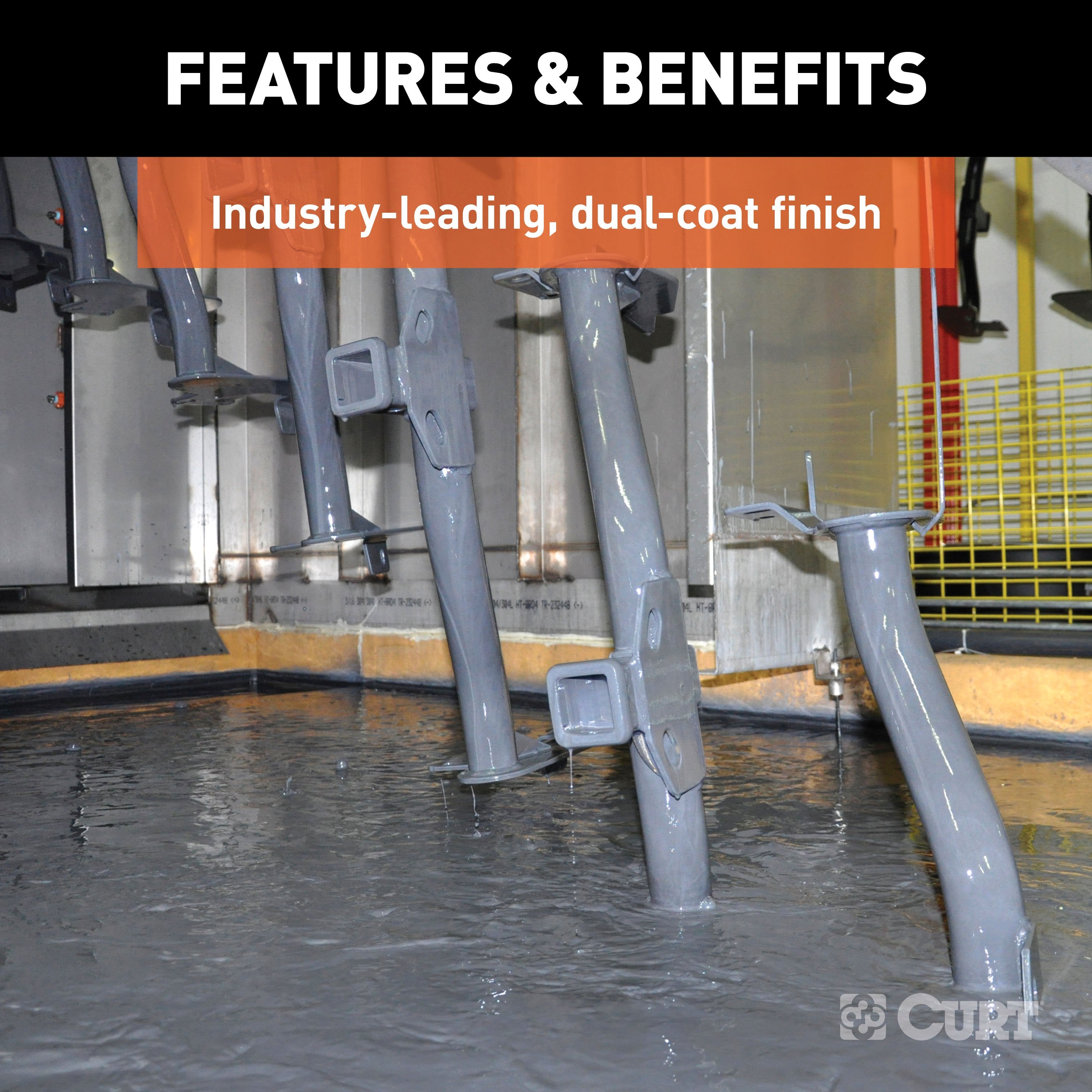 CURT Class 3 Trailer Hitch, 2-Inch Receiver, Fits Select Ford Flex Model 13551
