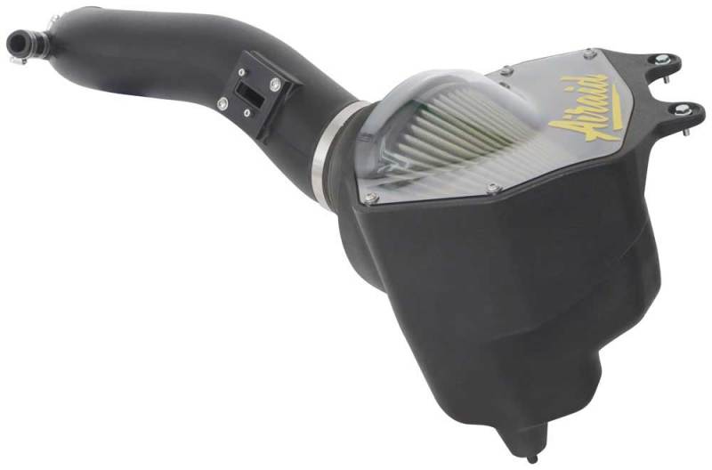 Airaid performance air intake system for 2020-2021 Jeep Wrangler V6 3.0L DSL featuring a non-woven synthetic filter.