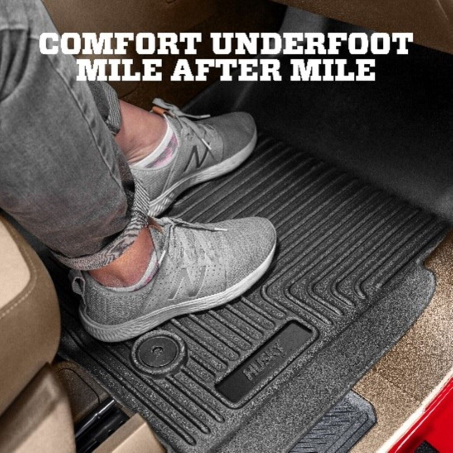Weatherbeater 2nd Seat Floor Liner Tan 13-21 Lexus LX570 / Toyota Land Cruiser Husky Liners