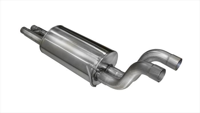3.0 Inch Muffler Upgrade Kit Sport Sound Level Reuses Stock Tailpipes 17-Present Ford F150 Raptor EcoBoost 3.5L V6 Turbo SuperCab 133.0 Inch/SuperCrew 145 Inch Wheelbase Stainless Steel Corsa Performance