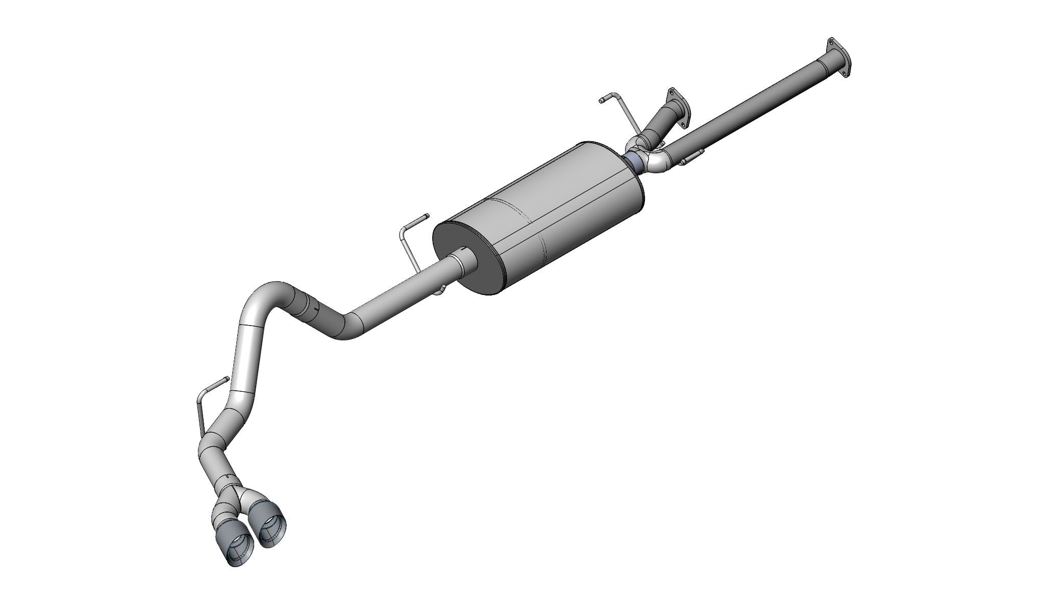 3.0 Inch Cat-Back Sport Single Side Exit Exhaust 4.0 Inch Polished Tips 09-10 Toyota Tundra Double Cab/Crew Max 5.7L V8 Stainless Steel Corsa Performance