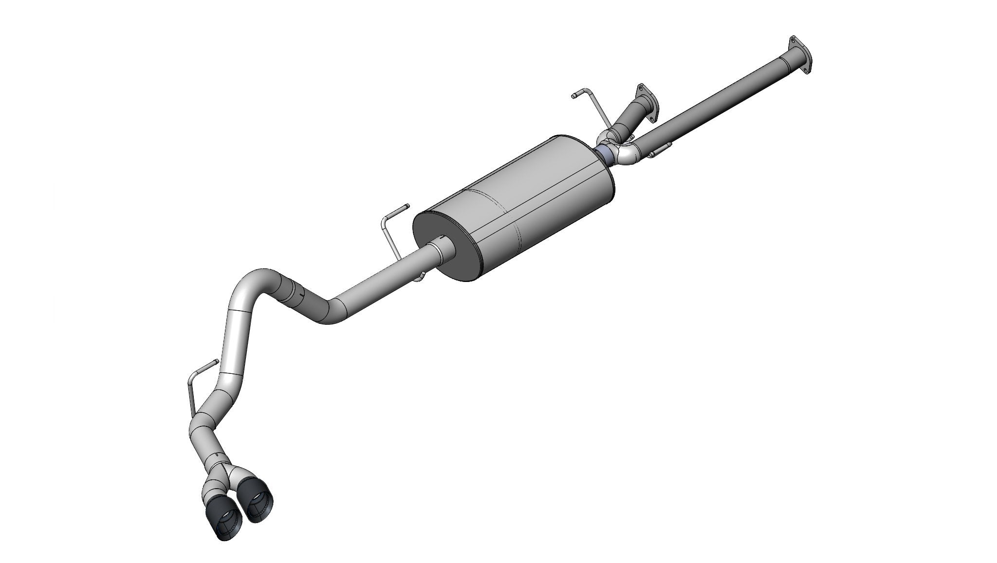 3.0 Inch Cat-Back Sport Single Side Exit Exhaust 4.0 Inch Black Tips 07-08 Toyota Tundra Double Cab/Crew Max 5.7L V8 Stainless Steel Corsa Performance