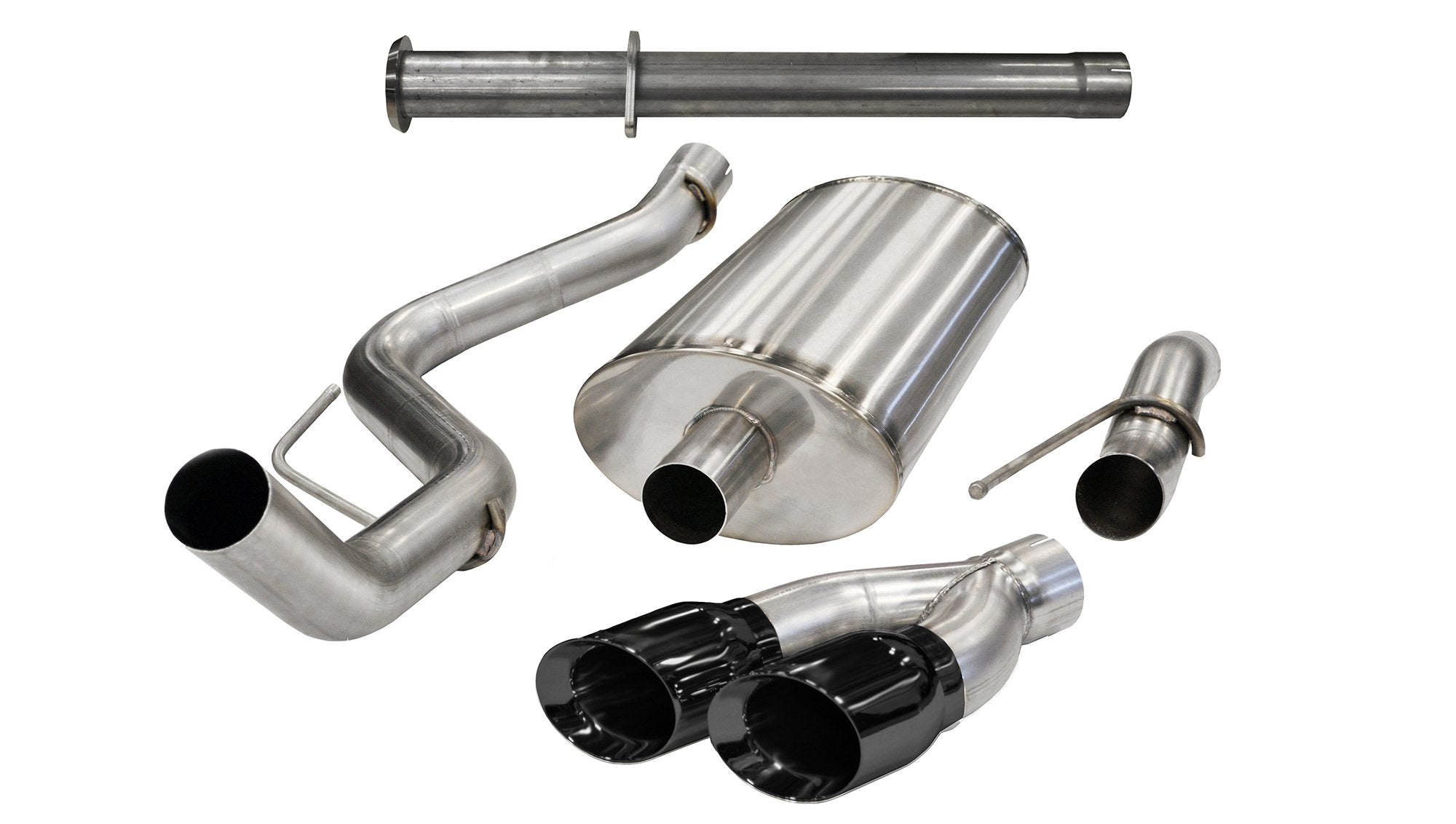 3.0 Inch Cat-Back Xtreme Single Side Exit Exhaust 4.0 Inch Black Tips 11-14 Ford F150 Raptor 6.2L V8 144.0 Inch Wheelbase Stainless Steel Corsa Performance