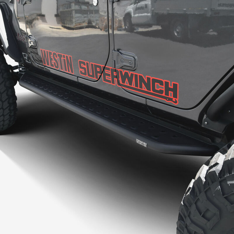 Westin 18-24 Jeep Wrangler (JL) Unlimited 4DR Outlaw Running Board - Textured Black
