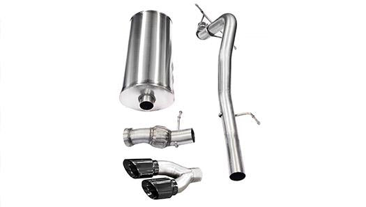 3.0 Inch Cat-Back Sport Single Side Exhaust 4.0 Inch Black Tips 11-14 Cadillac Escalade/GMC Yukon Denali 6.2L V8 Stainless Steel Corsa Performance