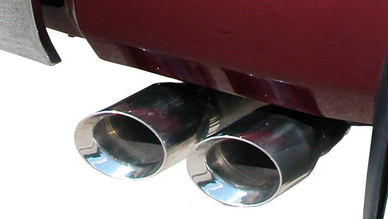 3.0 Inch Cat-Back Sport Single Side Exit Exhaust 4.0 Inch Polished Tips 11-Present Toyota Tundra Double Cab/Crew Max 5.7L V8 145.7 Inch WB Stainless Steel Corsa Performance