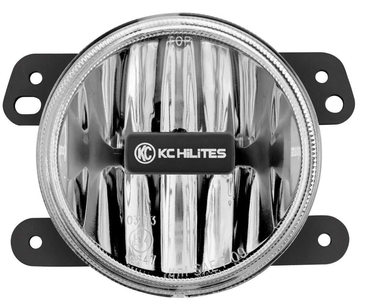G4 Gravity LED 4 Inch SAE ECE Fog 1- Light 2010-2018 Jeep Wrangler JK 2/4-Door KC HiLiTES