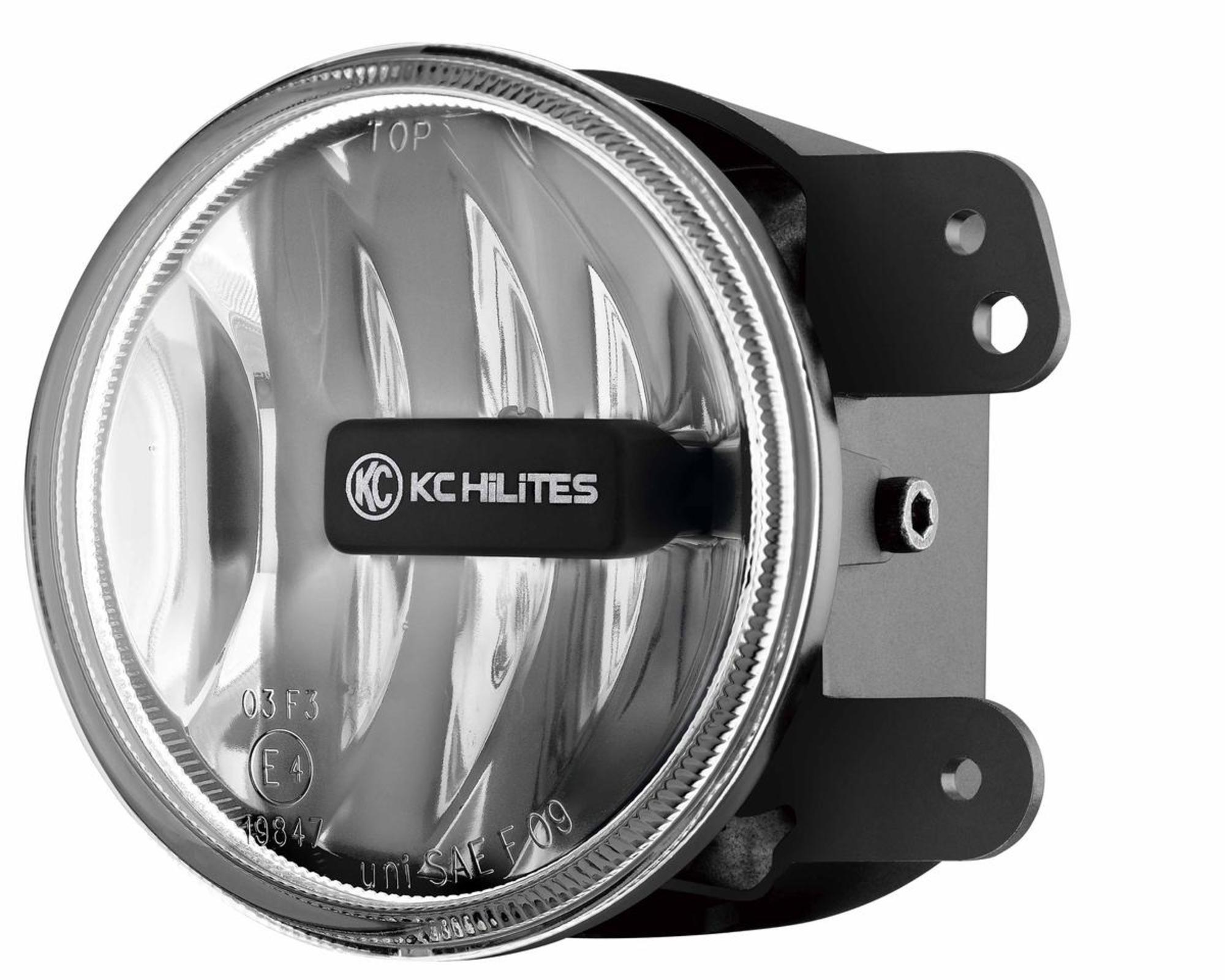G4 Gravity LED 4 Inch SAE ECE Fog 1- Light 2010-2018 Jeep Wrangler JK 2/4-Door KC HiLiTES