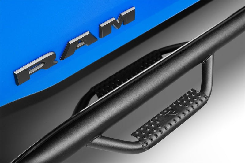 N-Fab Nerf Step 02-08 Dodge Ram 1500/2500/3500 Quad Cab 8ft Bed - Tex. Black - Bed Access - 3in