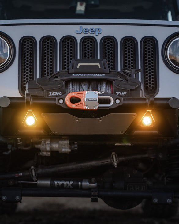 KSPEC Pre Runner Front Winch Tube Bumper JK JL JT