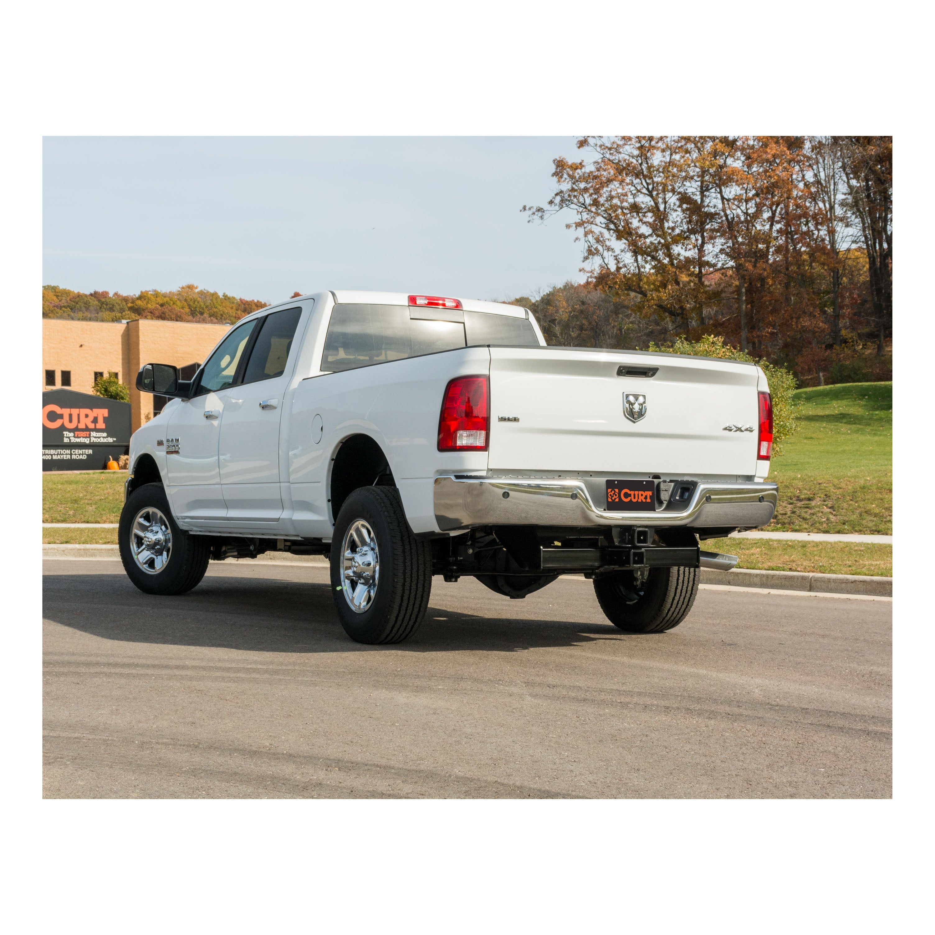 CURT Xtra Duty Class 5 Trailer Hitch, 2-In Receiver, Compatible with Select Dodge, Ram 1500, 2500, 3500 Model 15409