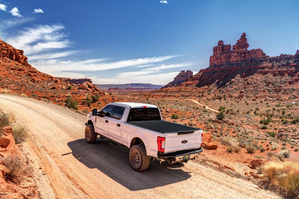 Sentry CT Tonneau Cover Black 2007-2013 Silverado/Sierra 1500/2007-2014 2500 HD/3500 HD 8 Foot Bed Truxedo
