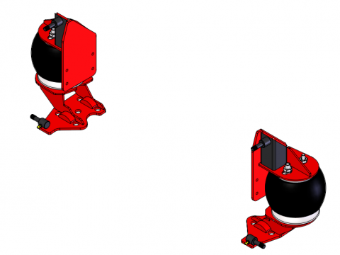 Kelderman 2-Stage 1-1/2" Lift Front Air Suspension Kit 99-04 Ford F-250/350 | 99-05 Ford Excursion