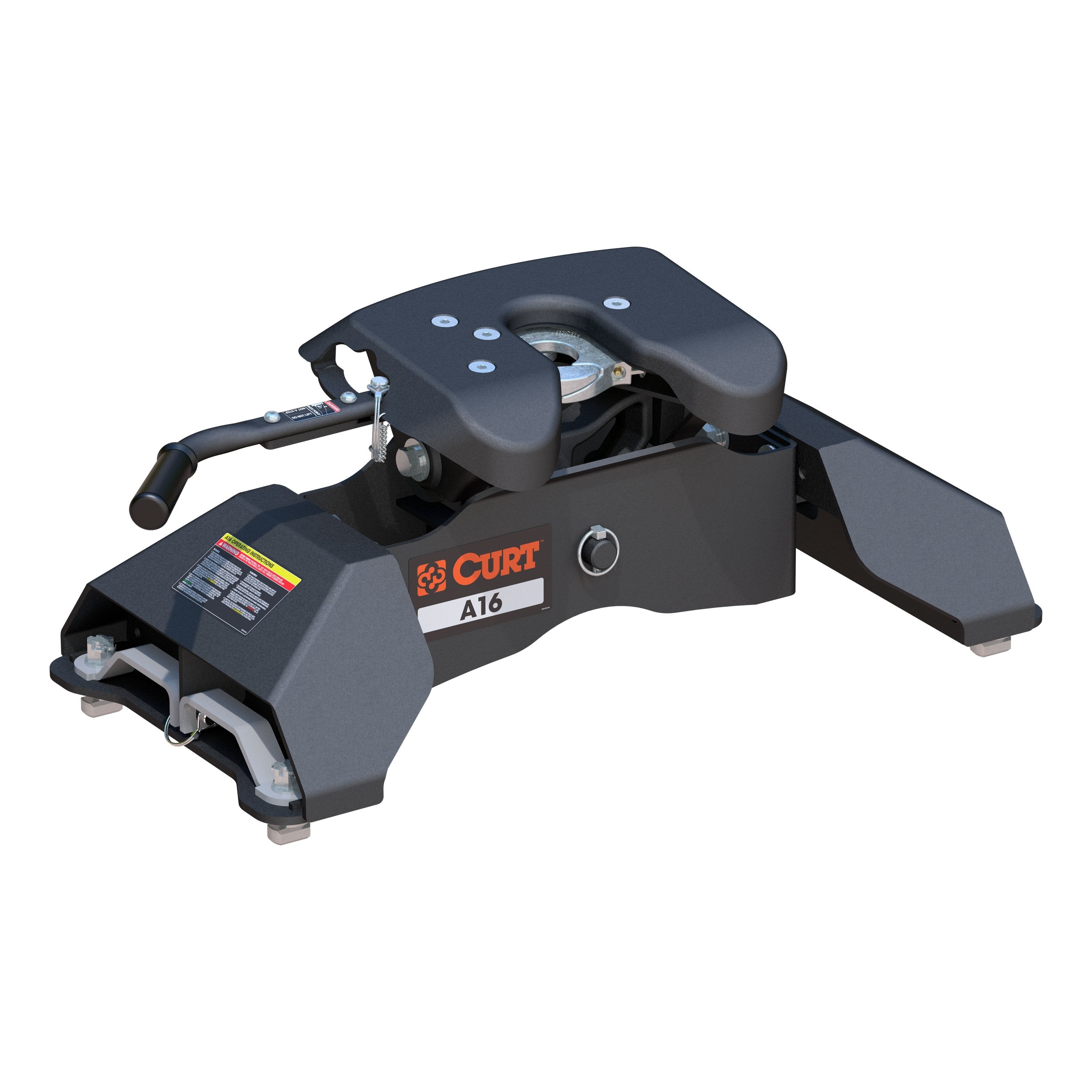 CURT A16 5th Wheel Hitch, 16,000 lbs, Select Ford F-250, F-350, F-450, 8-Foot Bed Puck System Model 16033