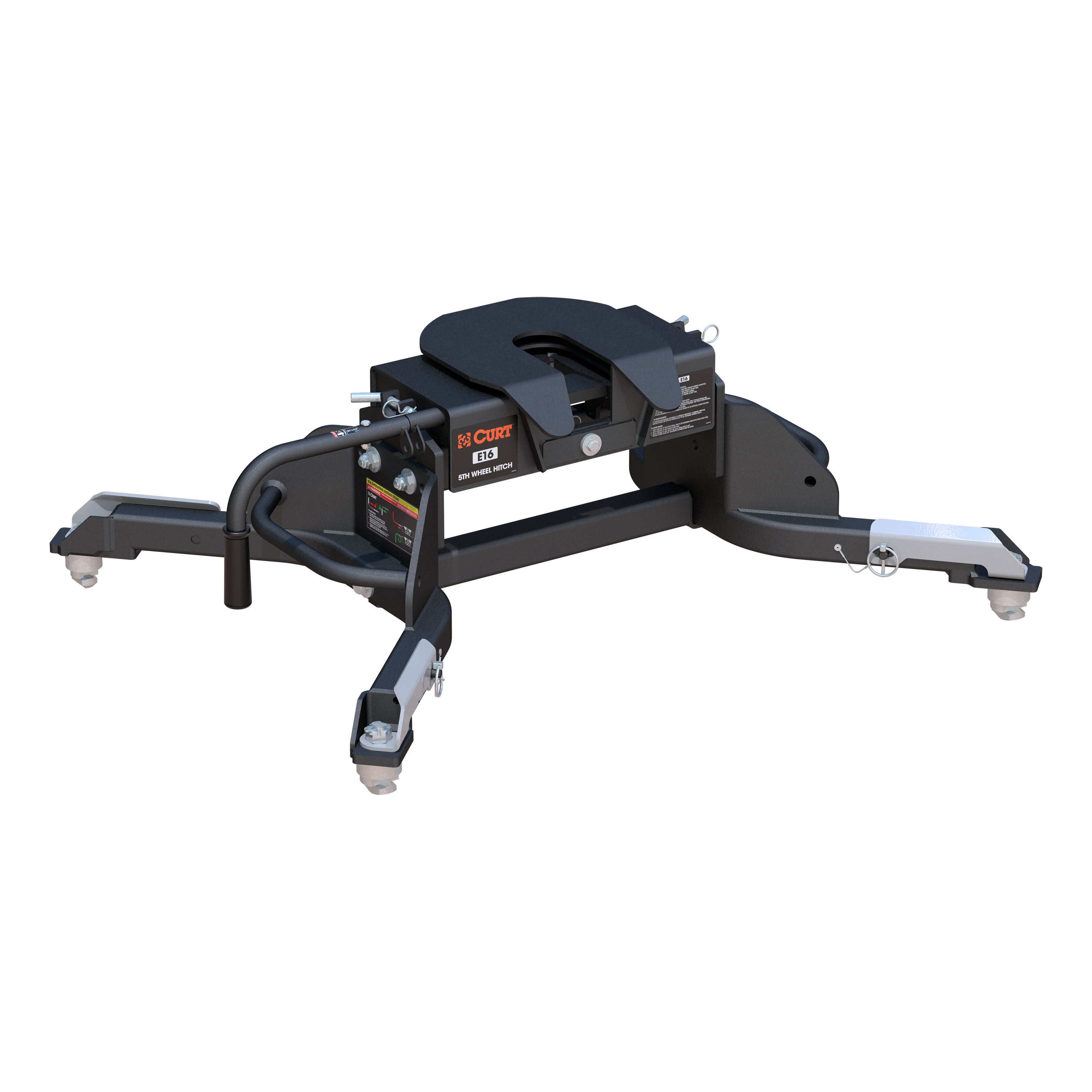 CURT E16 5th Wheel Hitch, 16,000 lbs, Select Ram 2500, 3500, 8-Foot Bed Puck System Model 16041