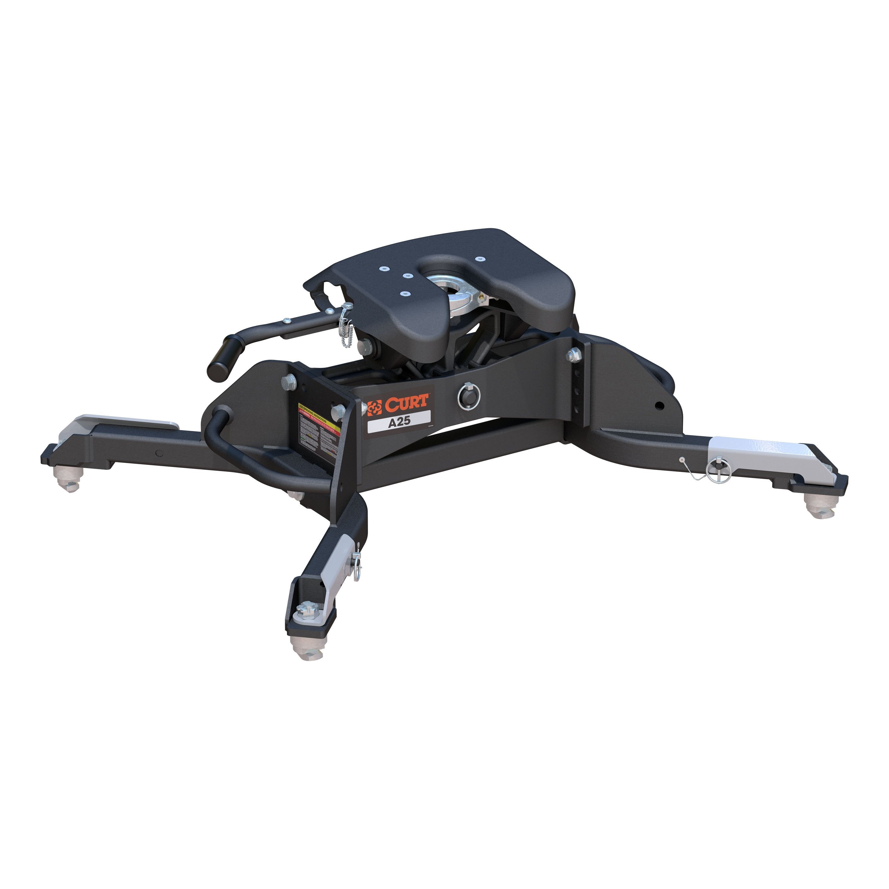 CURT A25 5th Wheel Hitch, 25,000 lbs, Select Ram 2500, 3500, 8-Foot Bed Puck System Model 16046
