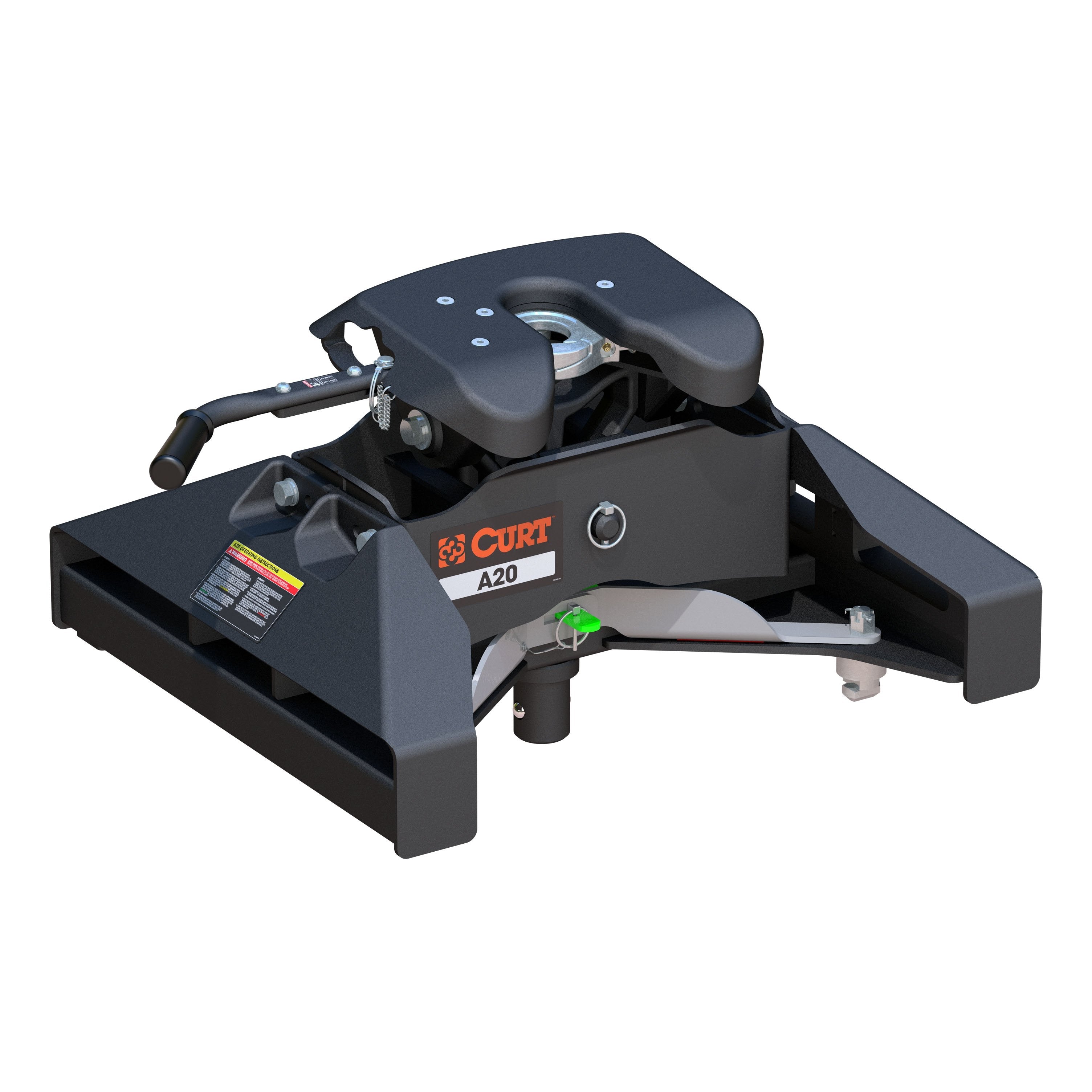 CURT A20 5th Wheel Hitch, 20,000 lbs, Select Nissan Titan XD, 8-Foot Bed Puck System Model 16074