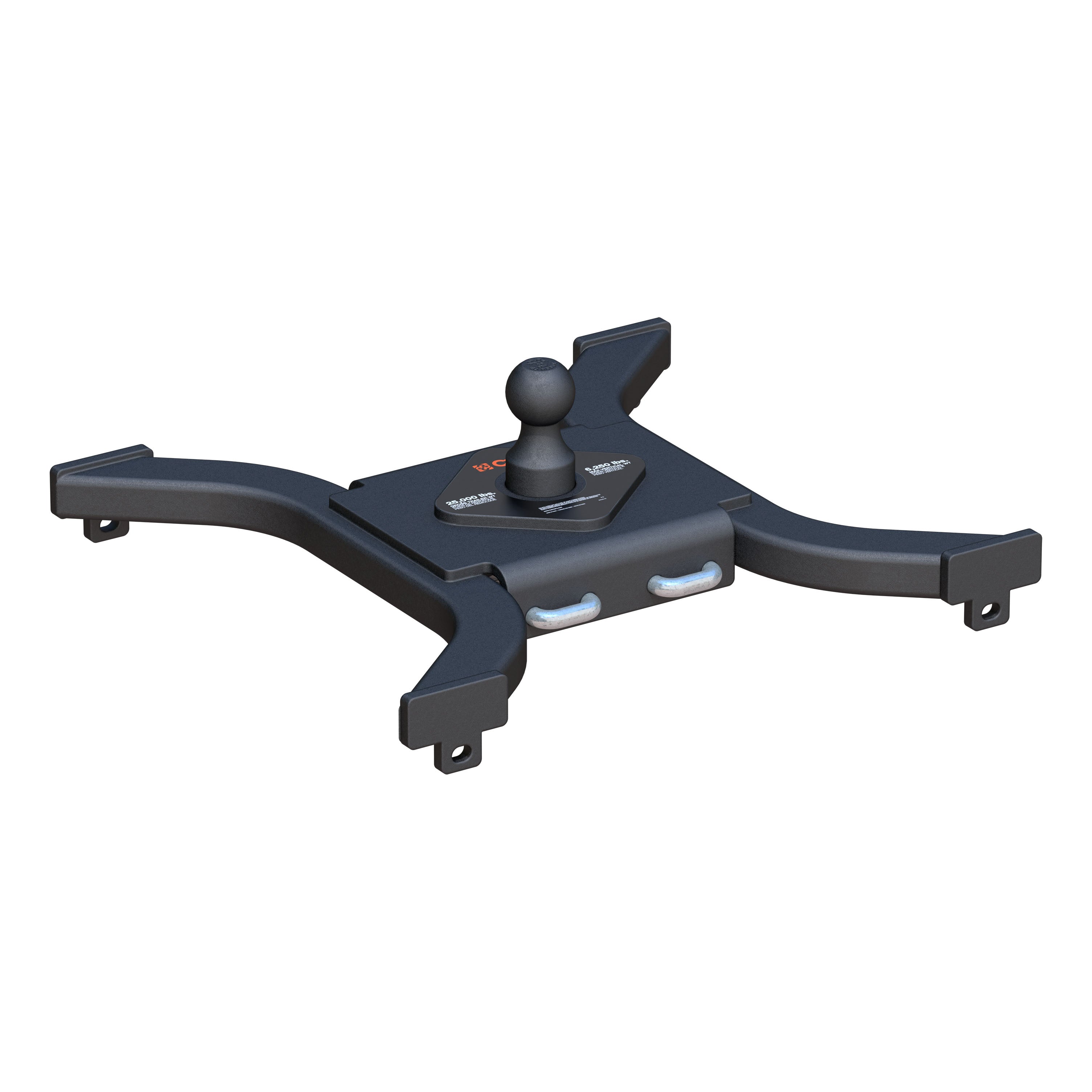 CURT Spyder 5th Wheel to Gooseneck Adapter Hitch, Fits Industry-Standard Rails, 25,000 lbs, 2-5/16-Inch Ball Model 16085