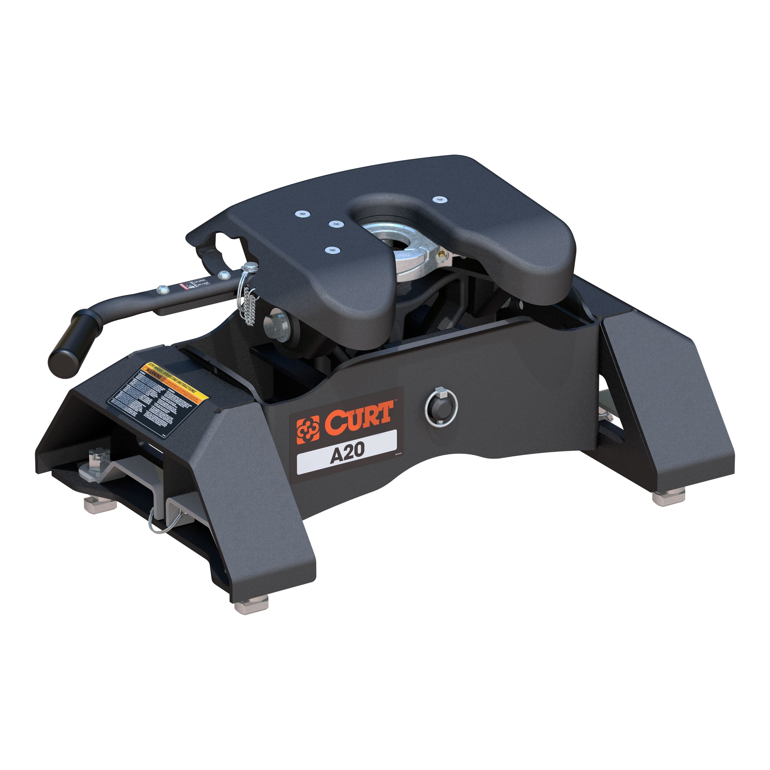 CURT A20 5th Wheel Hitch, 20,000 lbs, Select Chevrolet Silverado, GMC Sierra 2500, 3500 HD, 8-Foot Bed Puck System Model 16092