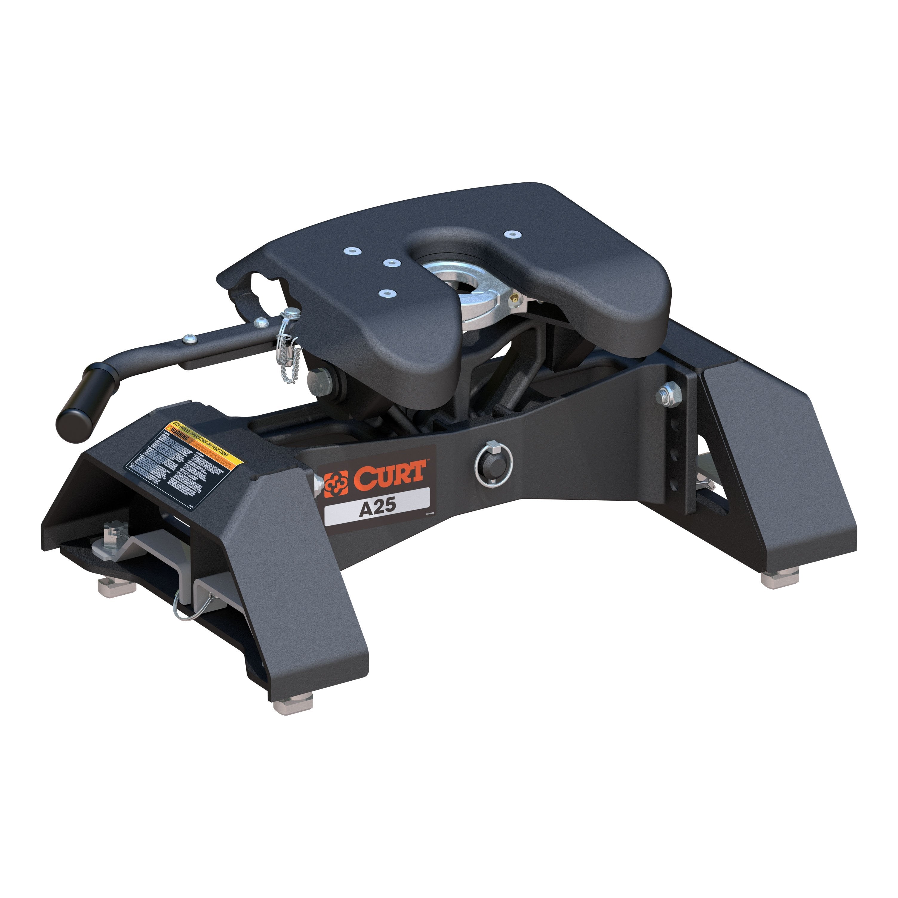 CURT A25 5th Wheel Hitch, 25,000 lbs, Select Chevrolet Silverado, GMC Sierra 2500, 3500 HD, 8-Foot Bed Puck System Model 16093