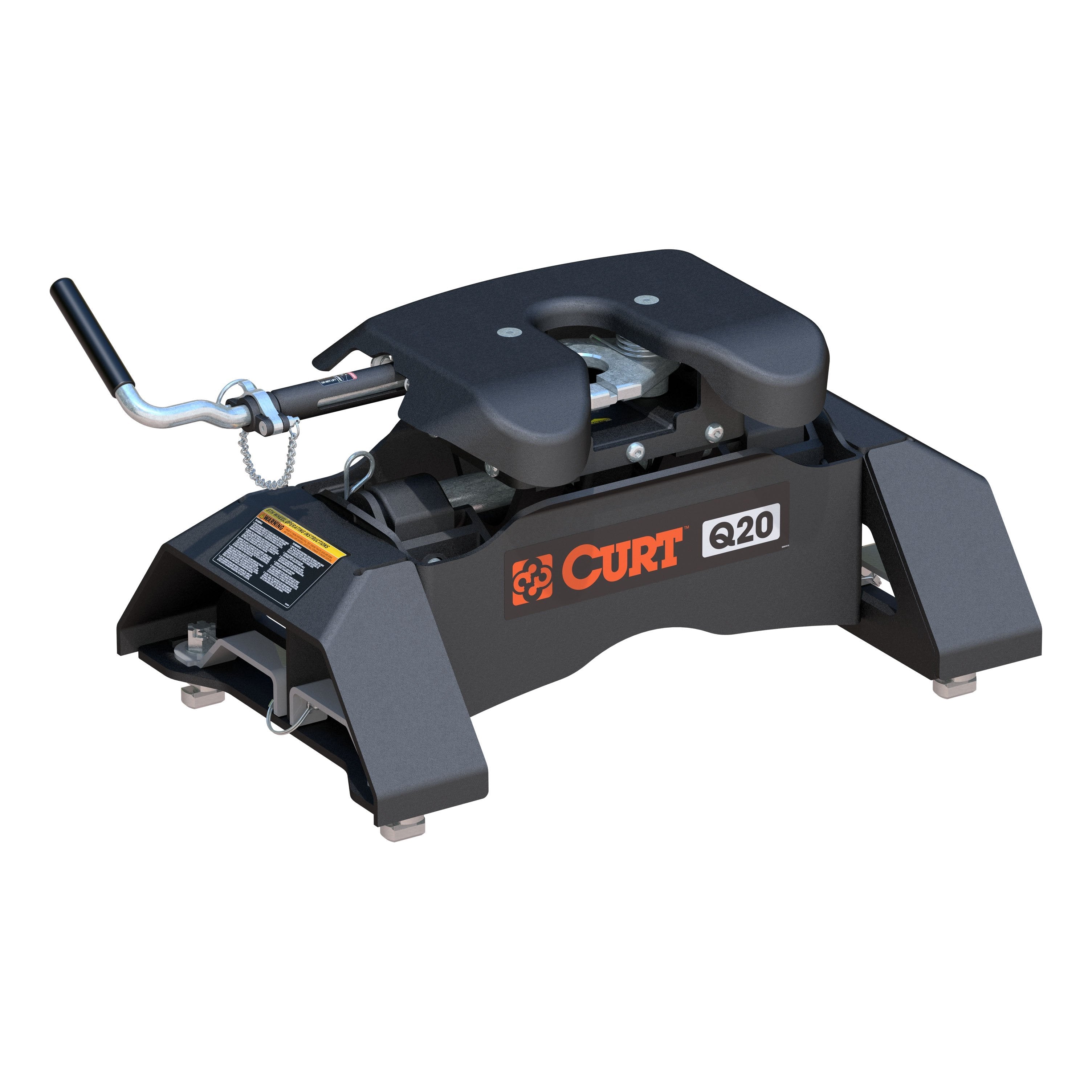 CURT Q20 5th Wheel Hitch, 20,000 lbs, Select Chevrolet Silverado, GMC Sierra 2500, 3500 HD, 8-Foot Bed Puck System Model 16094