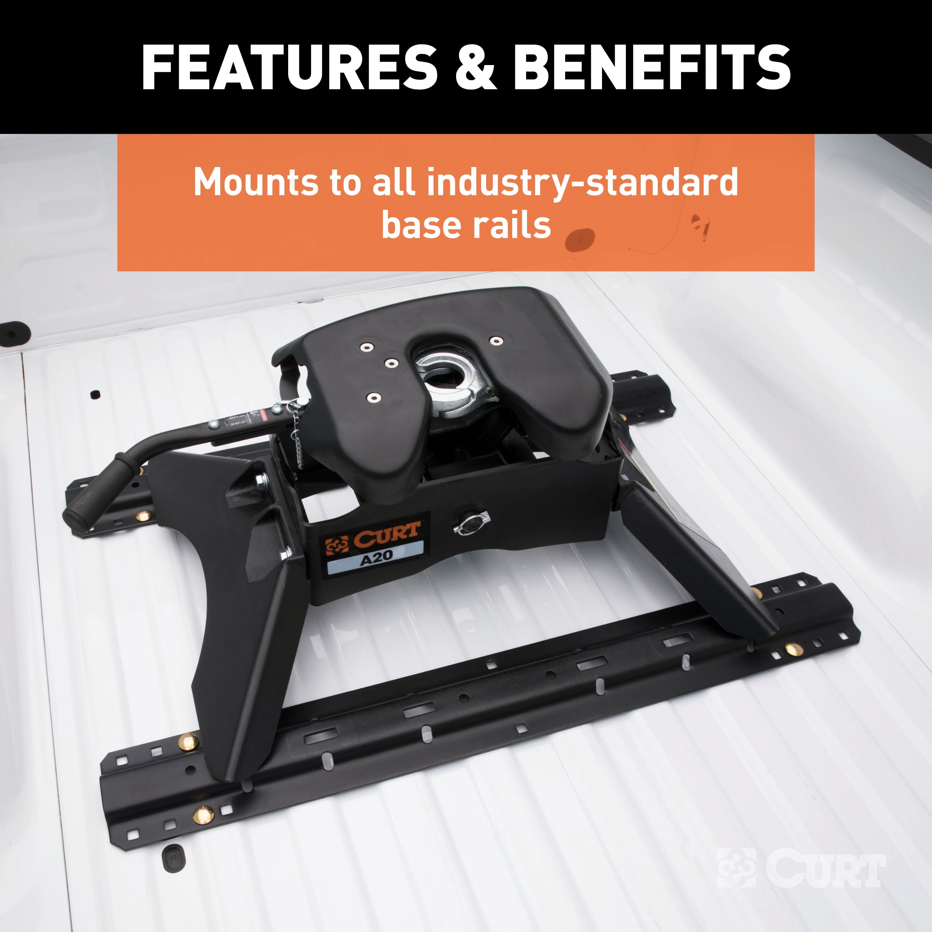 CURT A20 5th Wheel Hitch, 20,000 lbs Model 16140