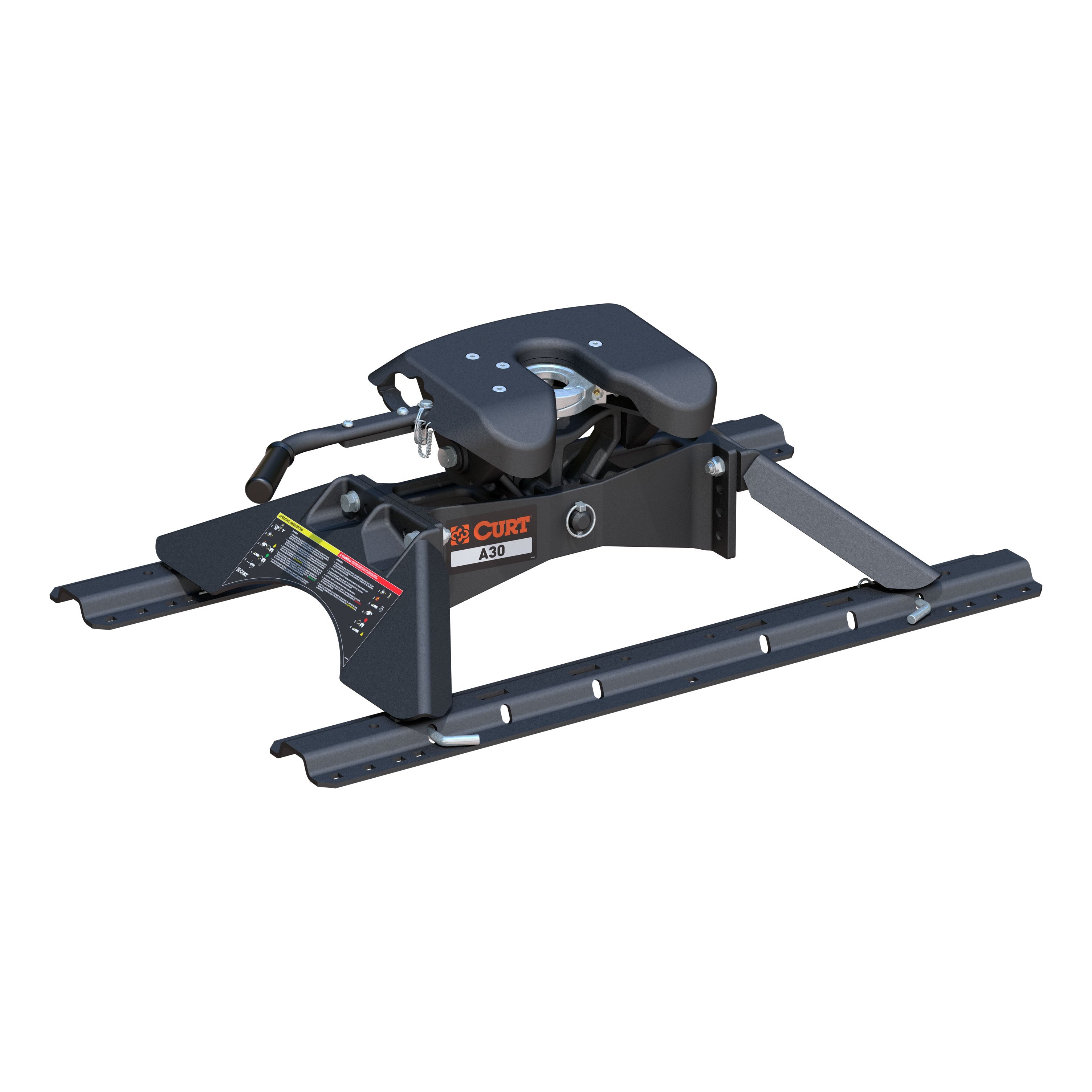 CURT A30 5th Wheel Hitch with Base Rails, 30,000 lbs Model 16191