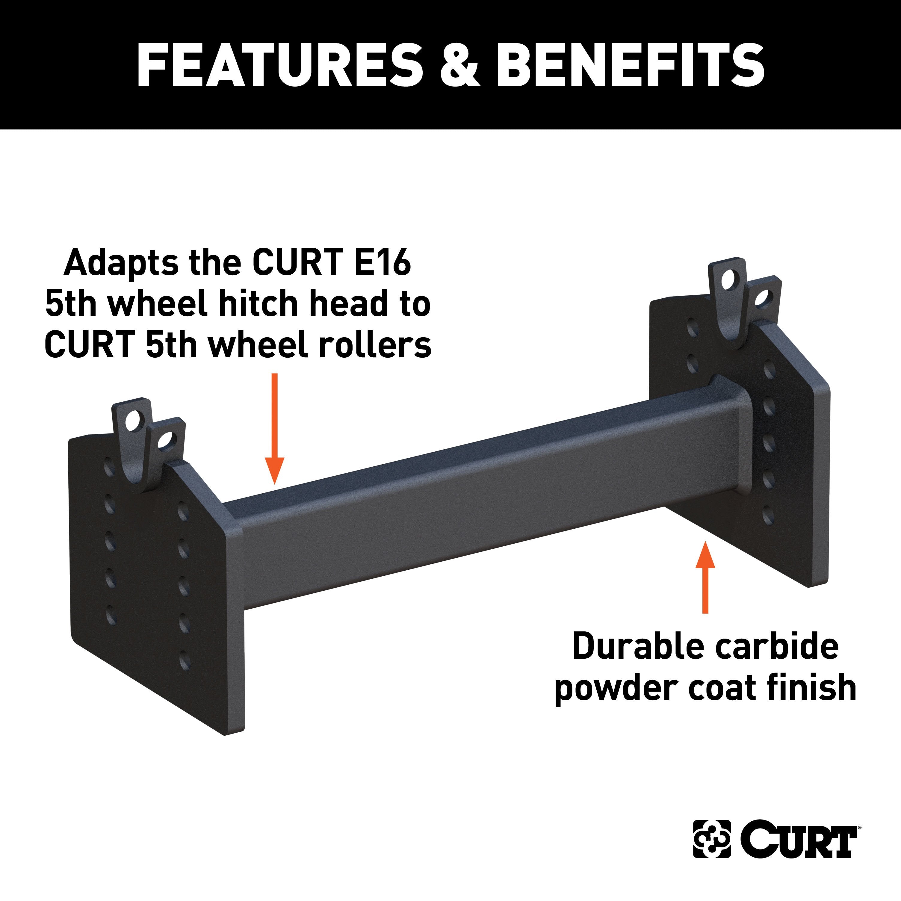 CURT E16 5th Wheel Hitch Head Adapter Model 16505