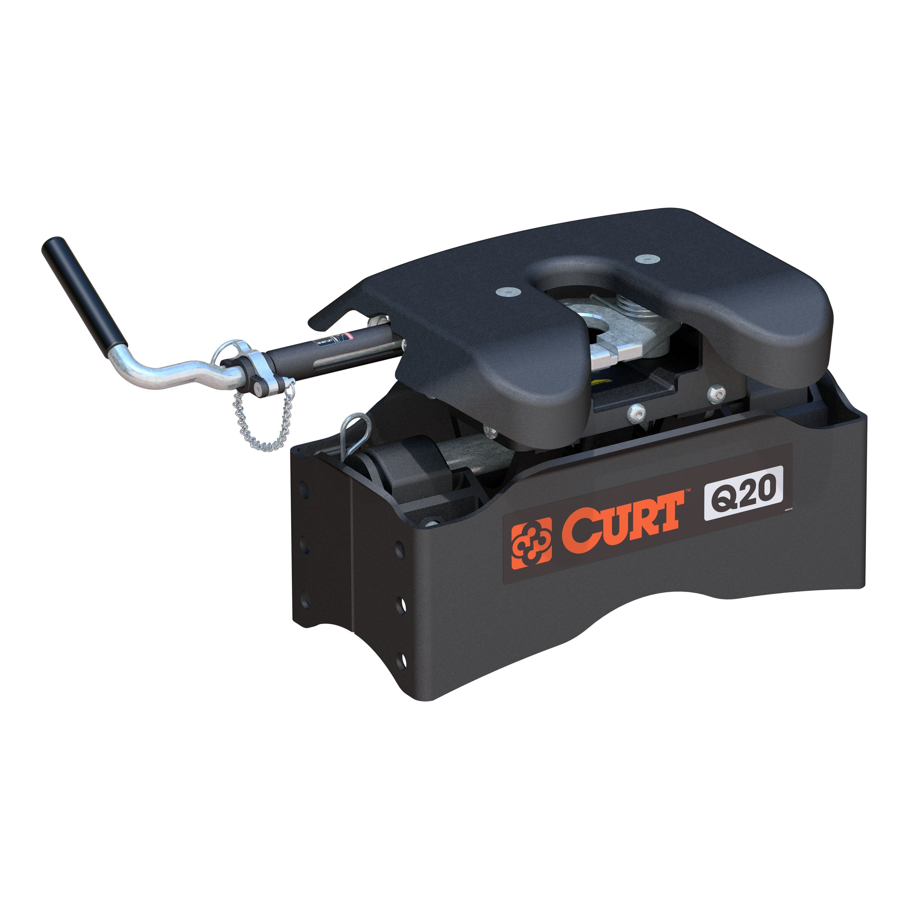CURT Q20 5th Wheel Hitch Head Only, Legs or Roller Required, 20,000 lbs Model 16530
