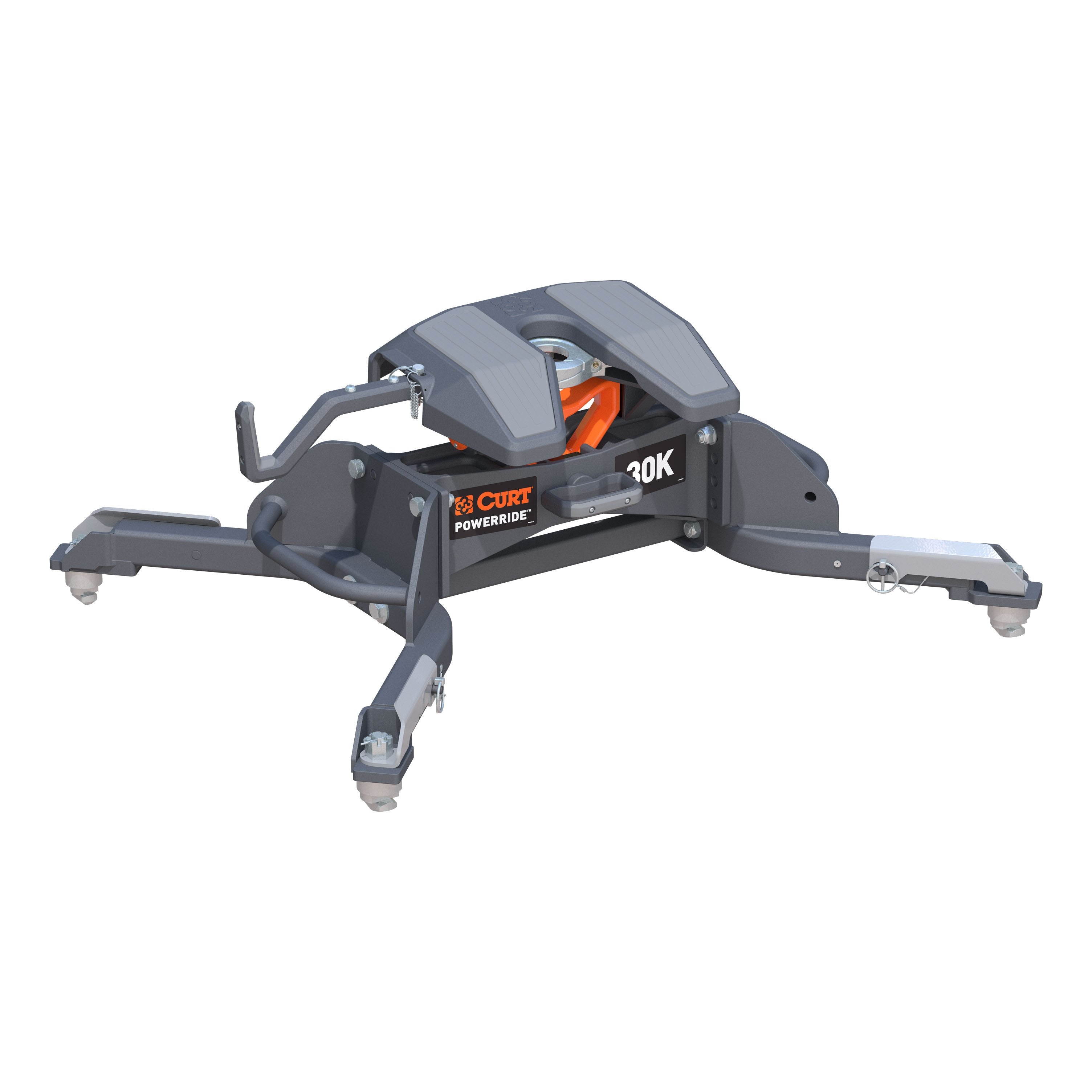 CURT PowerRide 30K 5th Wheel Hitch, 30,000 lbs, Select Ram 2500, 3500, 8-Foot Bed Puck System Model 16593