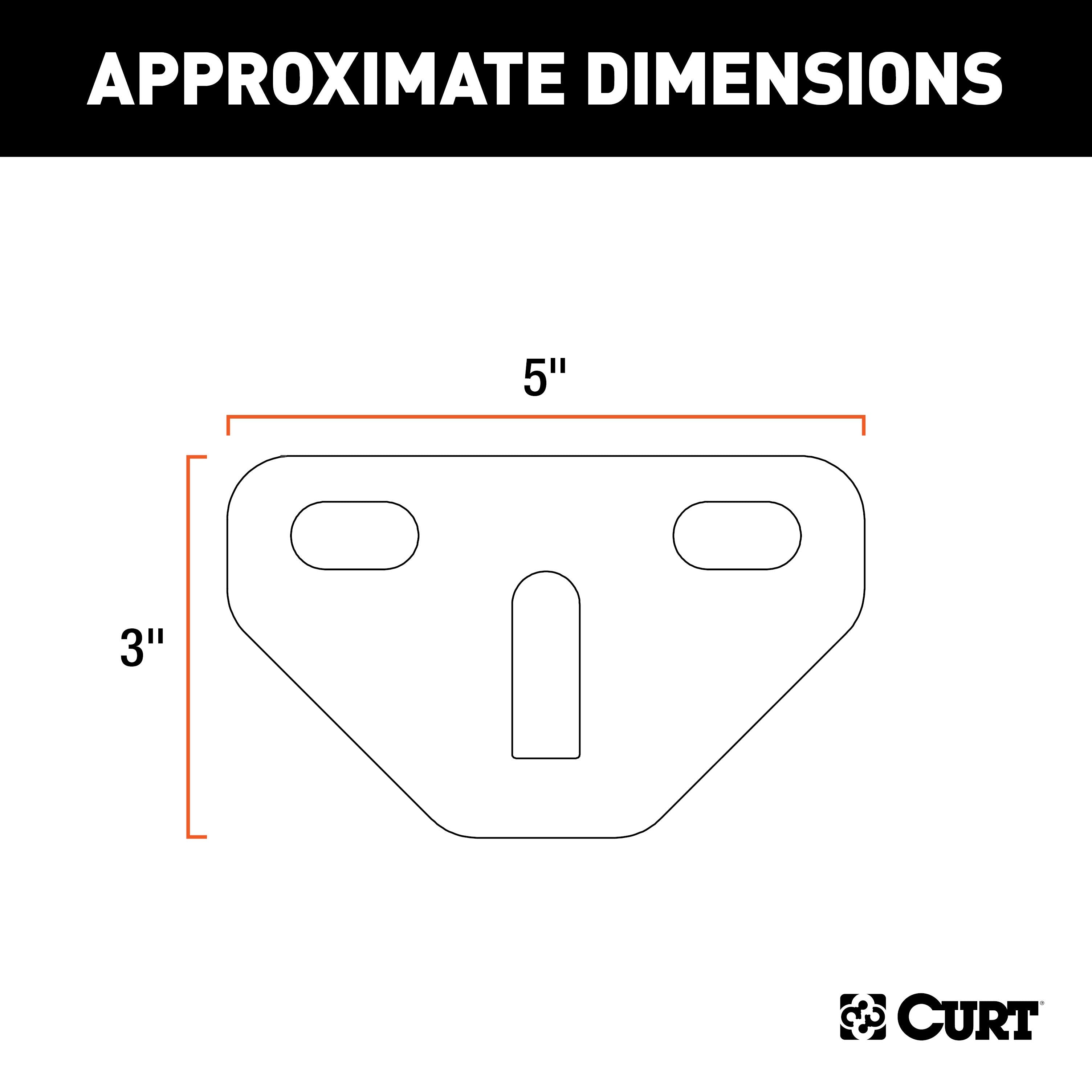 CURT Weight Distribution Hitch Bolt-On Hookup Brackets Model 17005