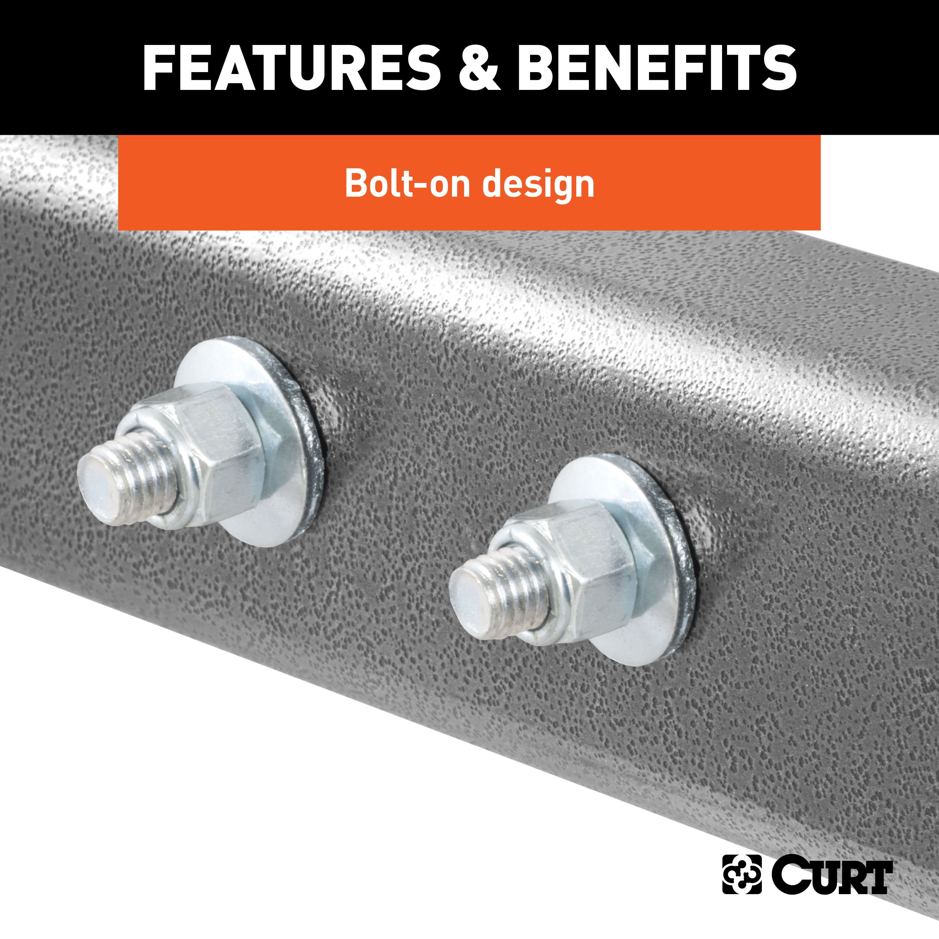 CURT Weight Distribution Hitch Bolt-On Hookup Brackets Model 17005