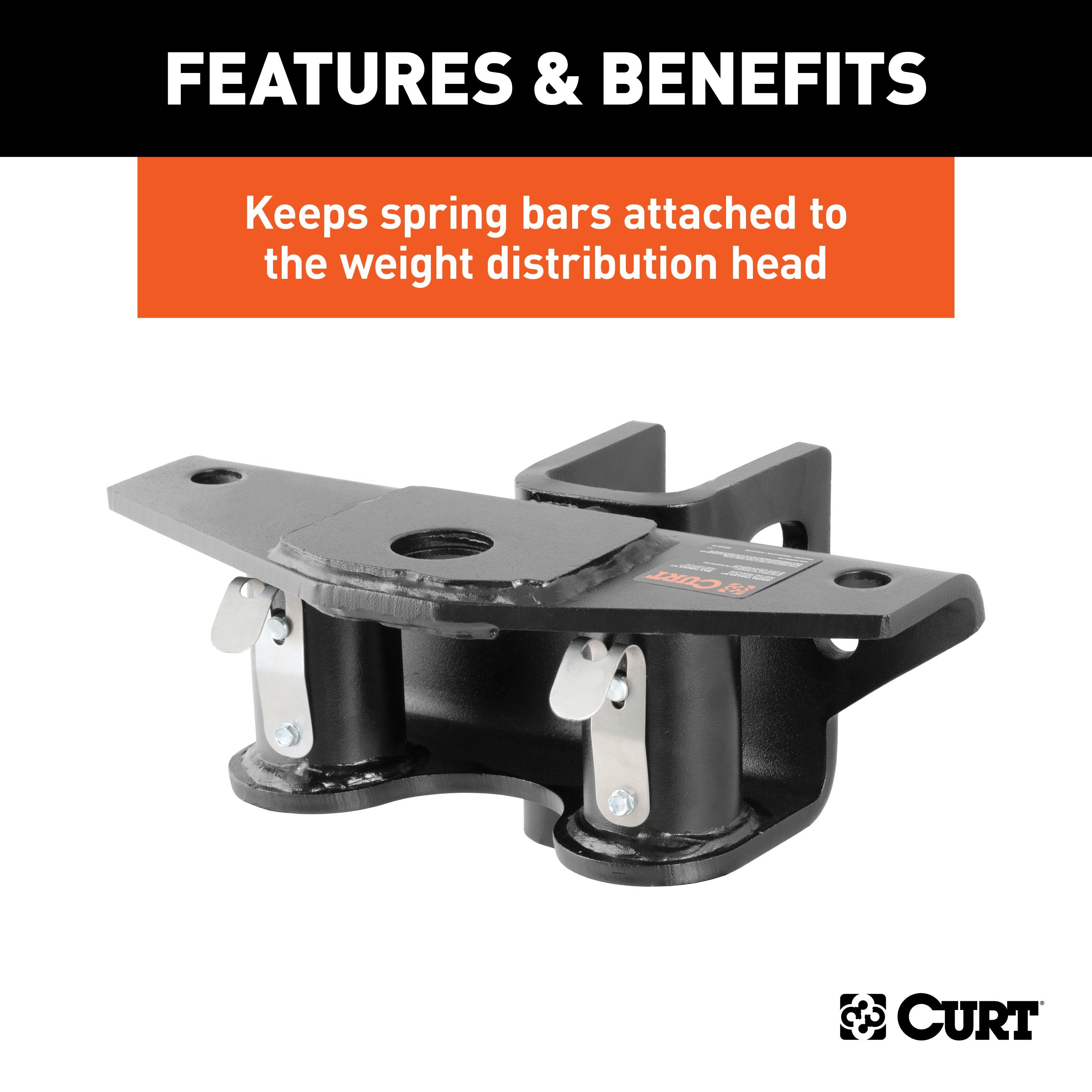 CURT Replacement Round Bar Weight Distribution Hitch Retainers Model 17109