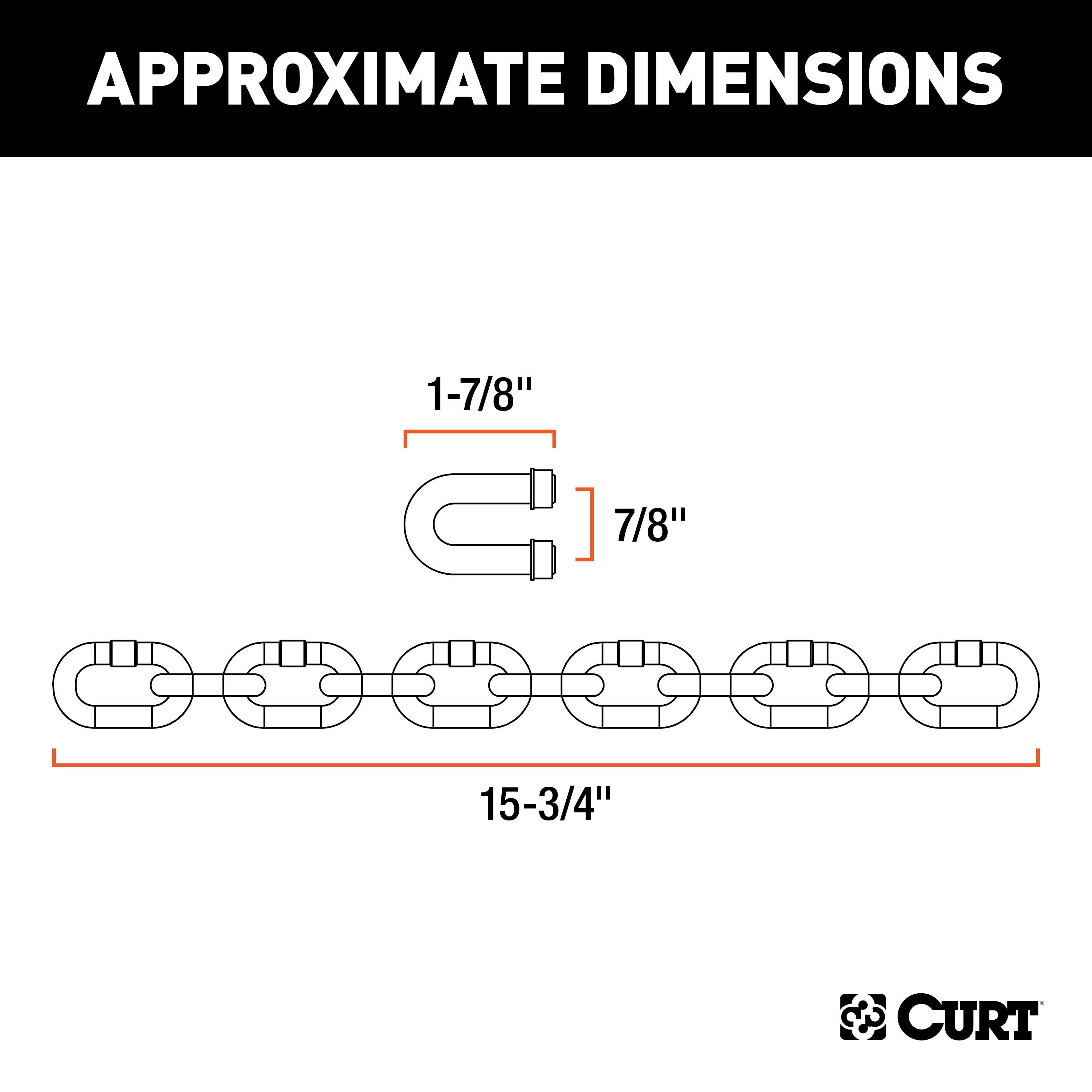 CURT Replacement Weight Distribution Hitch Chain Kit Model 17111