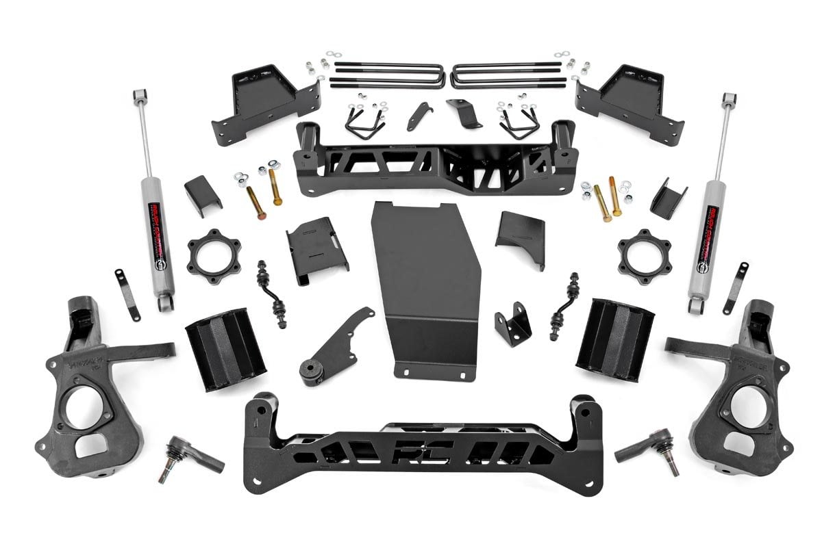 7 Inch Lift Kit Alum/Stamp Steel Silverado/Sierra 1500 (14-18 & Classic) Rough Country