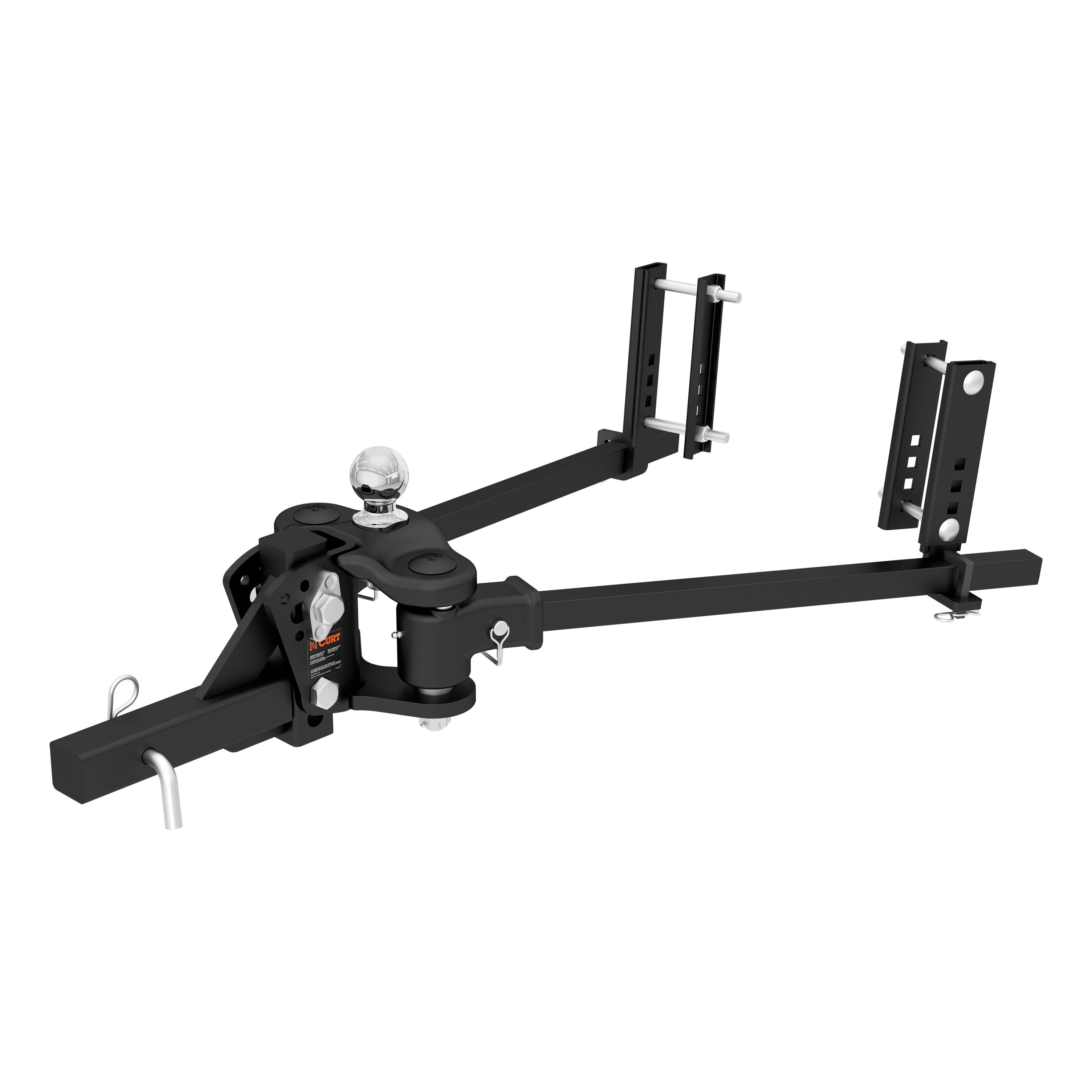 CURT TruTrack 4P Weight Distribution Hitch with 4x Sway Control, Up to 10K, 2-In Shank, 2-5/16-Inch Ball Model 17500