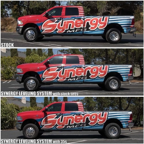 Synergy Progressive Rate Coil Spring Leveling Kit with Fox Shocks 13-25 Ram 6.7L Cummins
