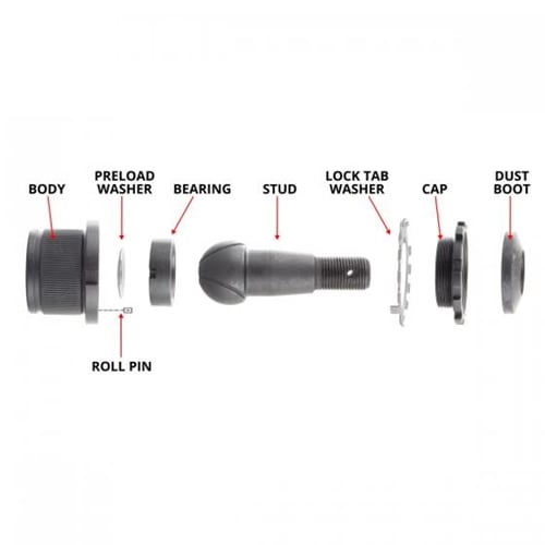Synergy Mfg Heavy Duty Adjustable Rebuildable Ball Joint Kit 03-13 Ram 2500 / 03-12 Ram 3500 4wd