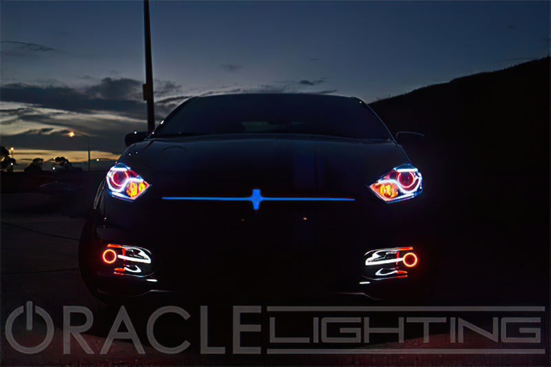 Oracle Dodge Dart 13-16 WP LED Projector Fog Halo Kit - ColorSHIFT