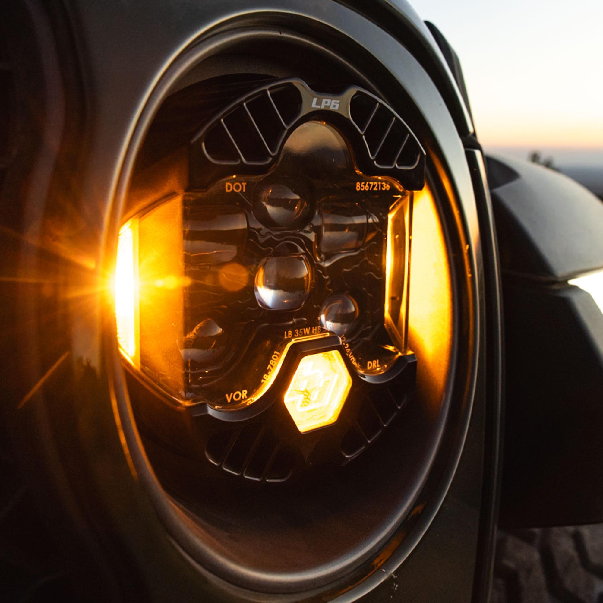 DOT LP6 LED Headlight Replacement Universal Baja Designs