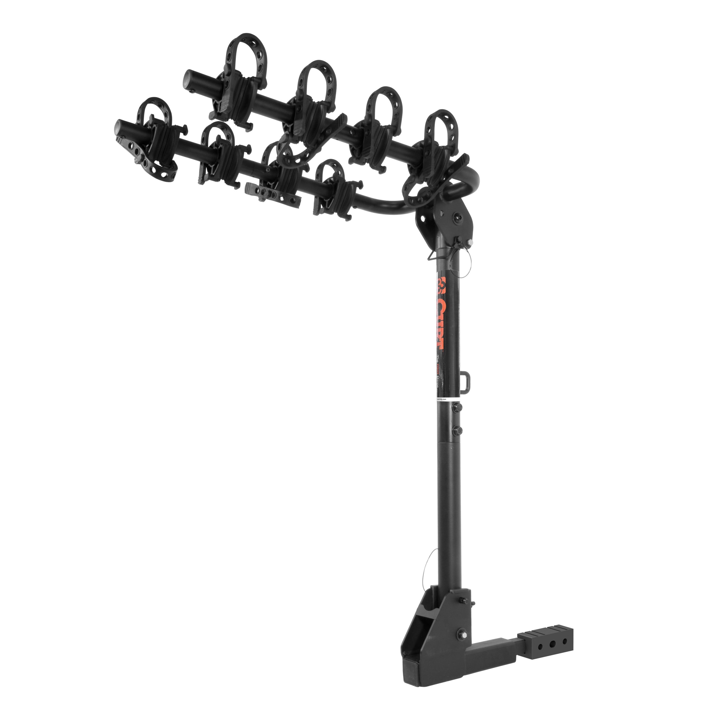 CURT Extendable Trailer Hitch Bike Rack Mount, Fits 1-1/4, 2-Inch Receiver, 2 or 4 Bicycles Model 18030