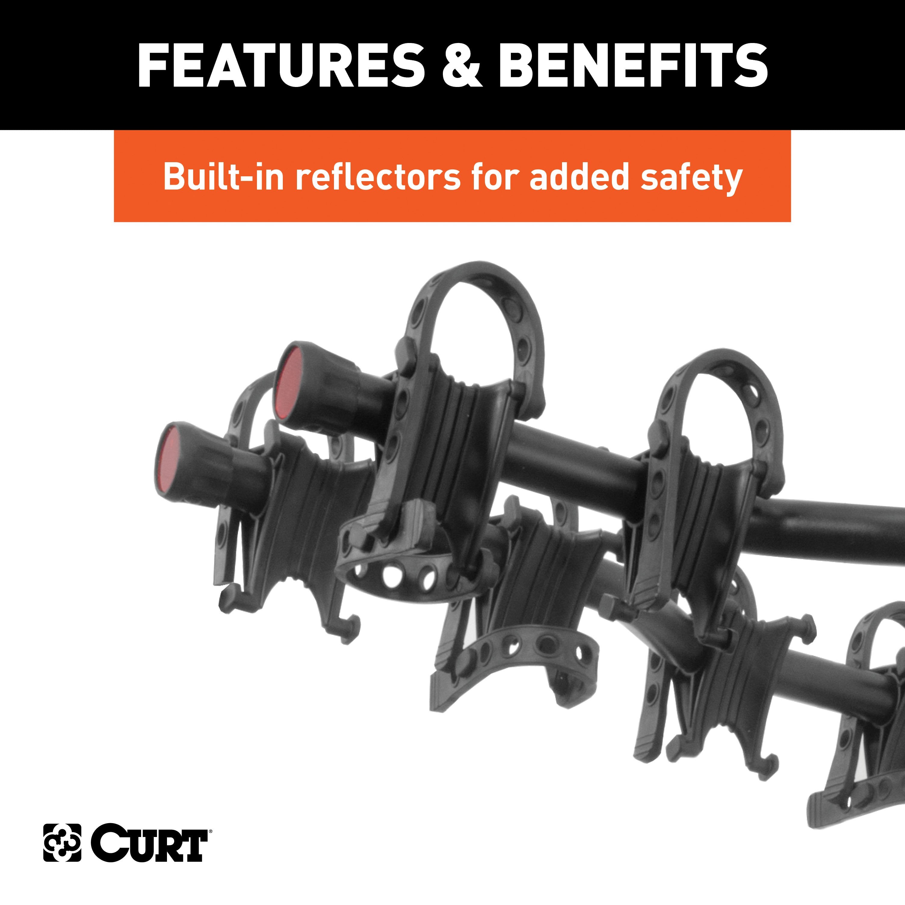 CURT Premium Trailer Hitch Bike Rack Mount, Fits 2-Inch Receiver, 4 Bicycles Model 18064