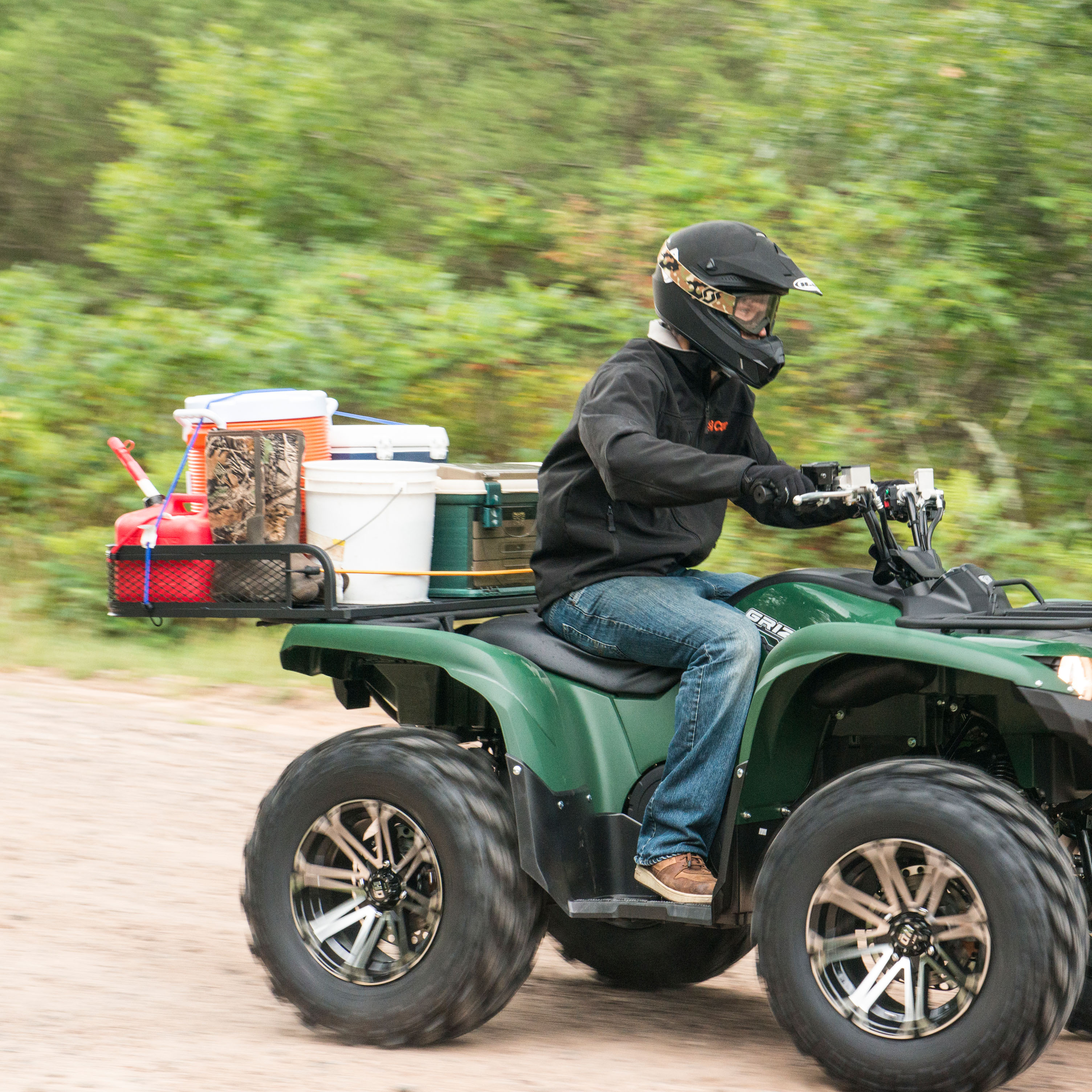 CURT 41 x 26-Inch Universal ATV Cargo Carrier, Black Steel Model 18101