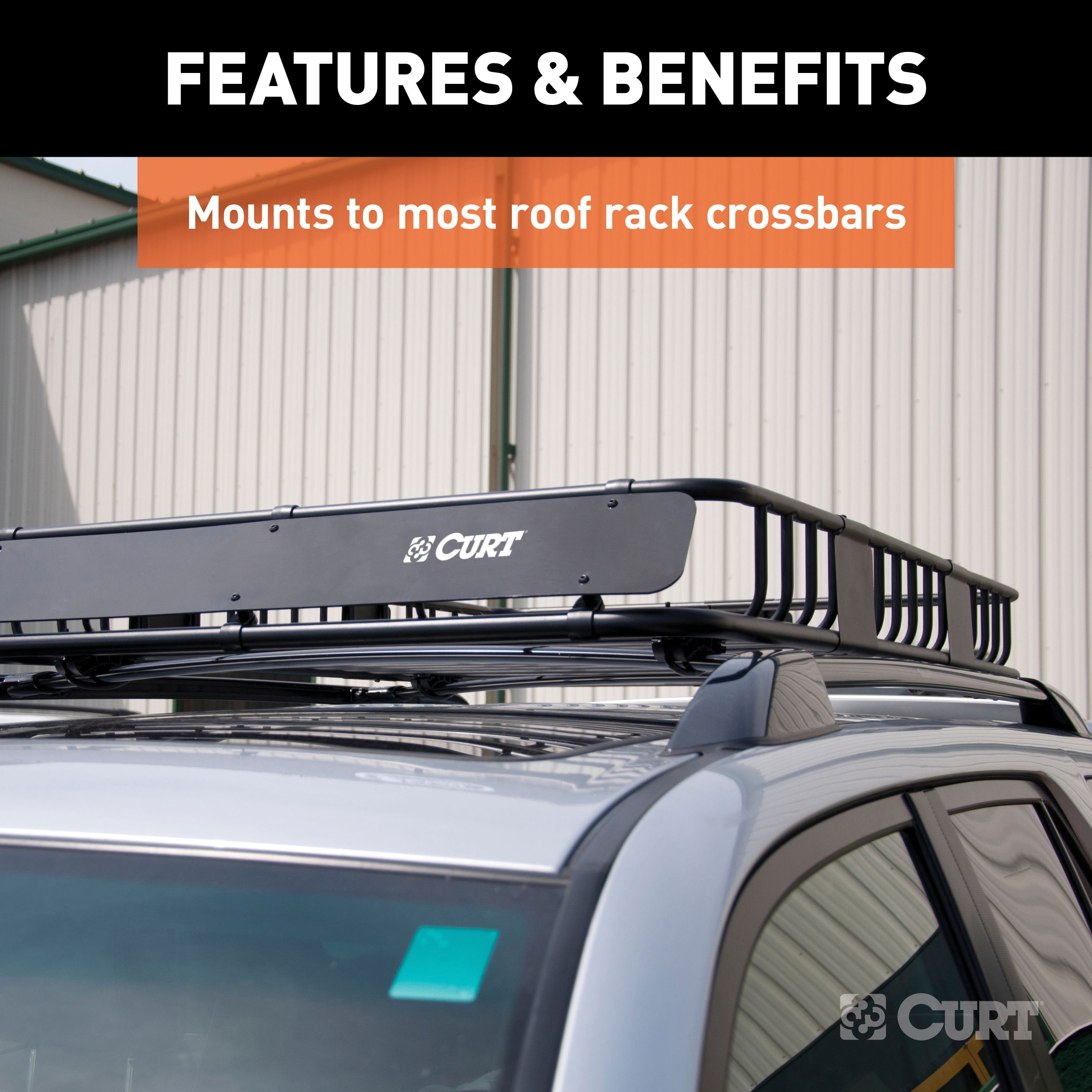 CURT 21 x 37-Inch Roof Rack Extension for Cargo Carrier 18115 Model 18117