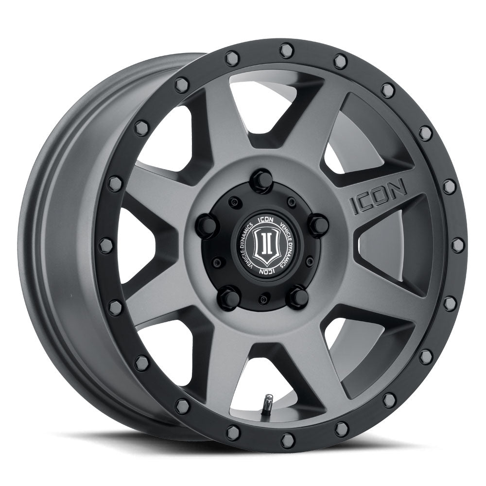 Rebound 18 X 9 / 5 X 150 / 25MM / 6 Inch Back Space Titanium, ICON Alloys