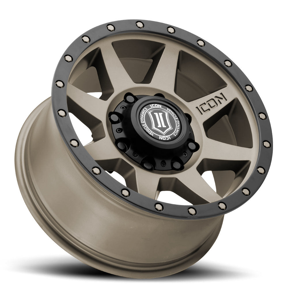 Rebound HD 18 X 9 / 8 X 170 6MM Offset 5.25 Inch Backspace Bronze, ICON Alloys