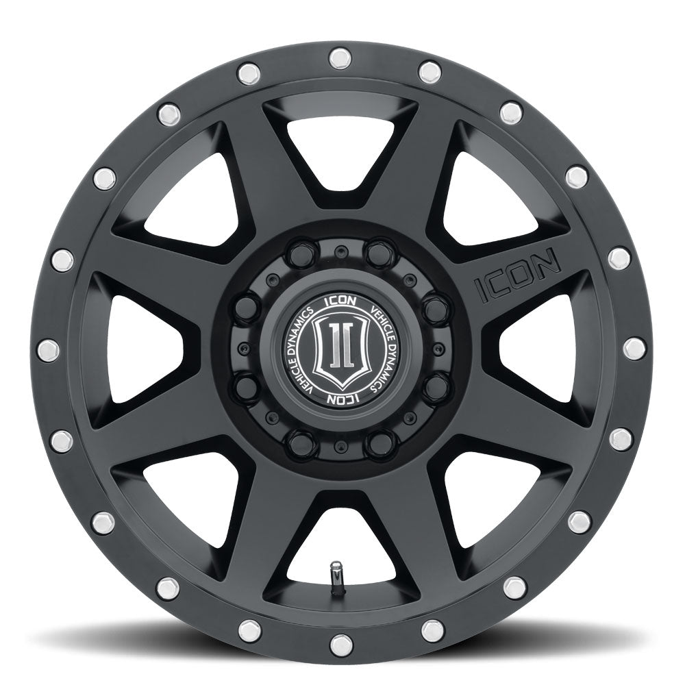 Rebound HD 18 X 9 / 8 X 170 6MM Offset 5.25 Inch Backspace Satin Black, ICON Alloys