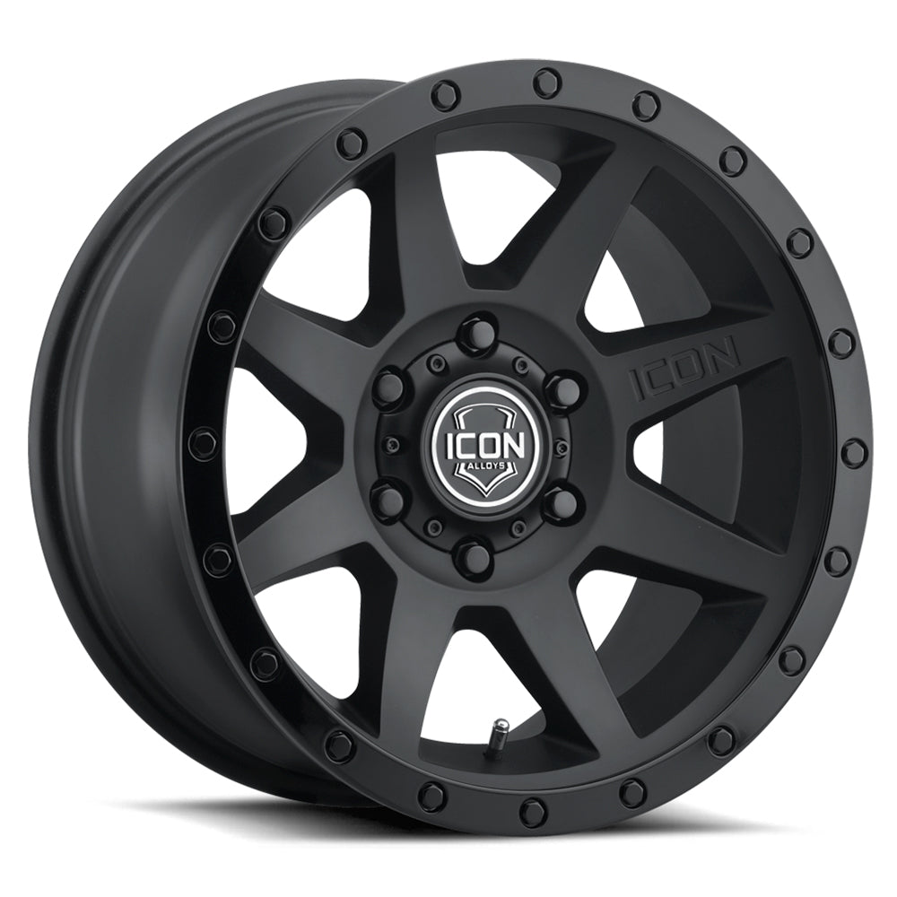 Rebound 20 X 9 / 5 X 150 16MM Offset 5.625 Inch Back Space Double Black, ICON Alloys